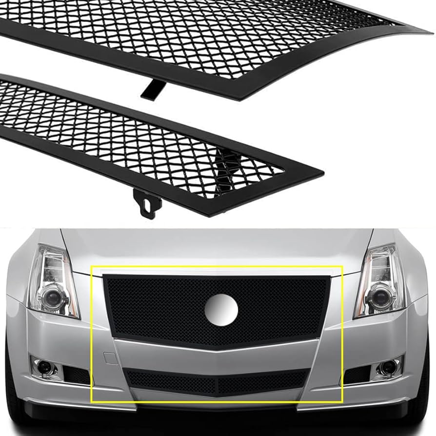 Amazon.com: Grille Inserts Stainless Steel Black Cadillac